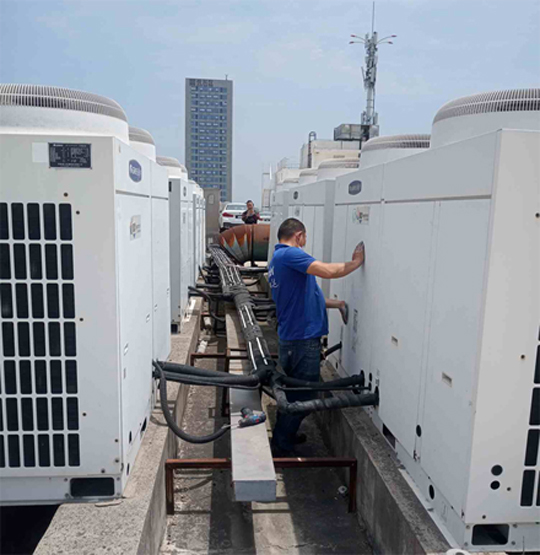 北林中央空调制热和不制冷系统维修方法